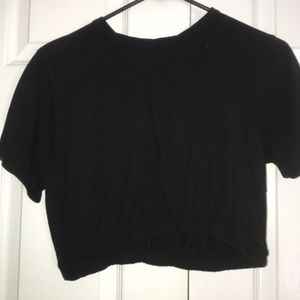 Black crop top